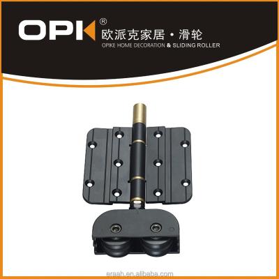 China OPK-10073 Alloy Double Sided Door Hinge With Bottom Roller for sale