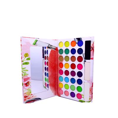 China Wholesale Recyclable Hot Sale 32 Color Eyeshadow Cardboard Eyeshadow Palette Box For Packaging for sale