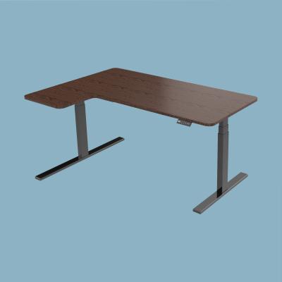 China 2022 new design student desk adjustable (height) electric L-shaped desk cheap adjustable height adjustable desk for sale