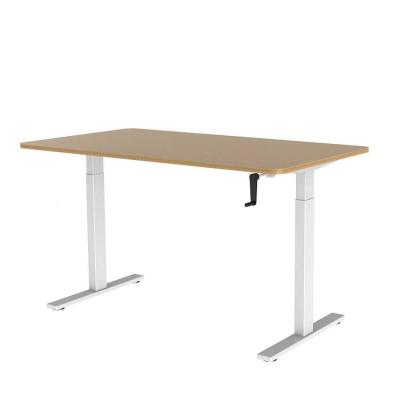 China View Adjustable Manual Standing Crank Desk Height Adjustable (Height) Table with Office Furniture for sale