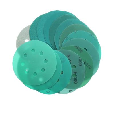 China Polishing Inch 600 Grit High Performance Wet Dry Automatic Film Sanding Discs Abrasives 5 Hook and Loop Body for sale