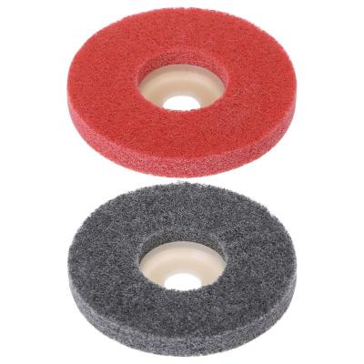 China Long Life High Performance 7P Hardness 100 X12 X 16 Mm Fiber Wheel Buffing Polishing Pad Grinding Abrasive Disc for sale