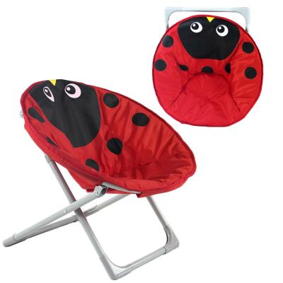 China Indoor and Outdoor Cute Ladybug Beach Camping Folding Children's Moon Modern Bestselling Chair for sale