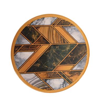 China 2021 Viable Latest Design Good Quality Ceramic Square Shape Decorative Tea Coaster For Gift for sale