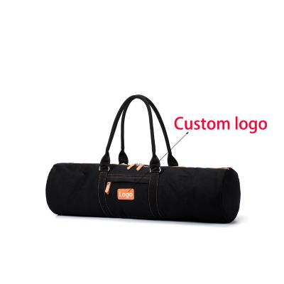 China Popular Ladies Gym Water Proof Canvas Tote Canvas Yoga Mat Bags Waterproof Yoga Mat Bags With Custom Logo for sale