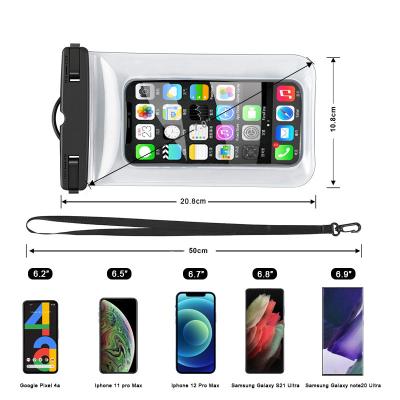 China Cheap Waterproof PVC IPX8 Sling Pocket Phone Waterproof Dry Underwater Cases For iPhone 11 8 7 6 5 for sale