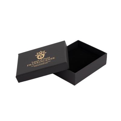 China Recycled Materials Wholesale Custom Handmade Black Color Printed Recycled Low Cardboard Gift Lid And Box for sale