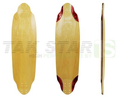 China Canadian Maple+Bamboo Empty Cruiser Maple Longboard Decks Inclined Longboard Decks for sale