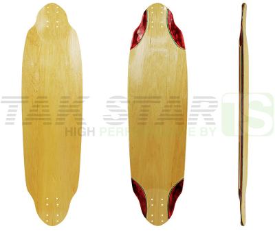 China Canadian Maple+Bamboo Cruiser Skateboard and Longboard Deck White for sale