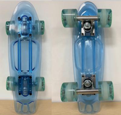 China Kid PC Skateboards Transparent Plastic Skateboards For Kids for sale