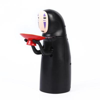 China Cartoon creative Japanese cartoon characters no face man animation doll cute personality piggy bank for sale