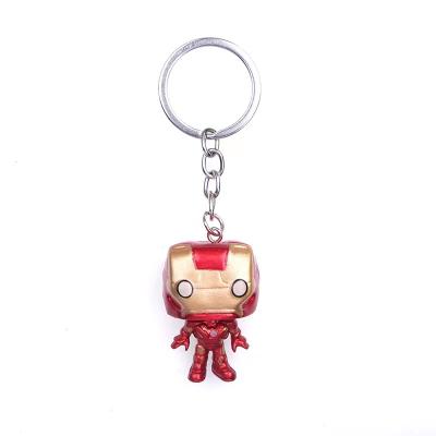 China Key Chain Marvel Iron Man Spiderman Deadpool Thor Keychain Pendant High Quality Popular Low Price Heroes for sale