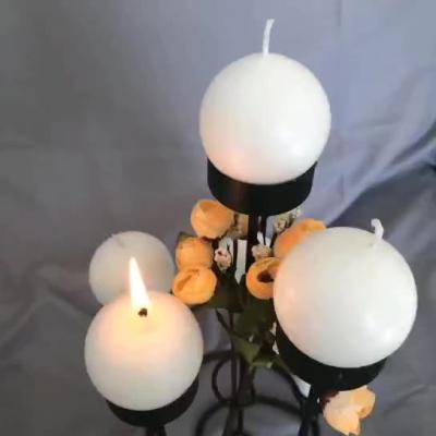 China Soft Creative Candle Ball Gift Box Home Bedroom Ball Candle Craft Smokeless Candle for sale