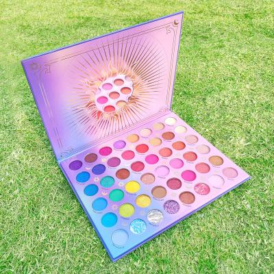 China Waterproof 48Color IGOODCO Eye Shadow Pressed Glitter Eyeshadow Factory Direct Waterproof Includes cosmetic mirror 2022 Lady Gift Set Applicator Kawai IGOODCO ONEYIOO for sale