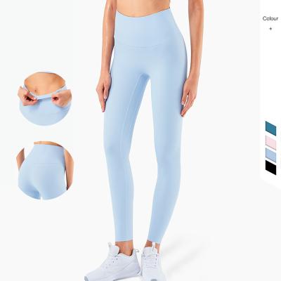 China CK1313 Fitness Lulu Naked Feeling Yoga Leggings Breathable With High Waist Workout Tights Pants for sale