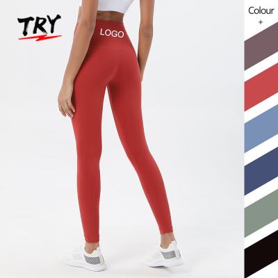 China CK918 lulu antibacterial high waist line up leggings gym wear super soft fitness yoga wear women sports pants for sale