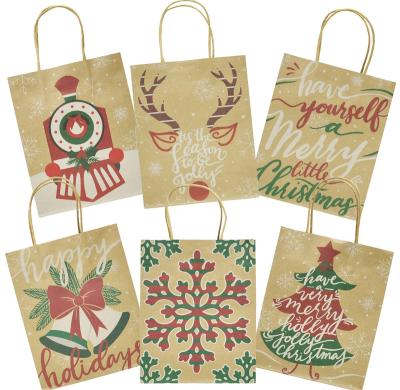 China Handmade Christmas Party Supplies Characters Large Christmas Gift Paper Bag for sale