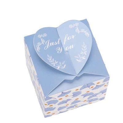 China Gift & 20pcs Custom High Quality Craft Making Favor Boxes Small Heart Shaped Paper Gift Boxes for sale