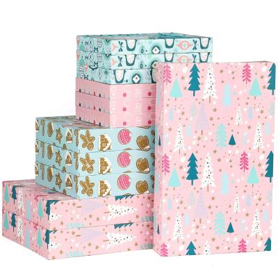 China Gift & Craft Factory Price Cheap Hot Sale Christmas Boxes Assorted Size Holiday T-shirt Gift Paper Boxes With Lids for sale