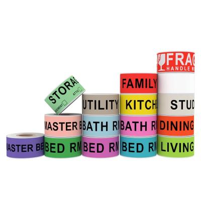 China 16 Rolls Different Color-Coded Waterproof Moving Labels For Boxes Stickers, Fragile Moving Stickers for sale