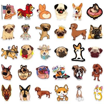 China Waterproof Cute Dog Waterproof Stickers, Vinyl Stickers for Water Bottle, Laptop, Phone, Skateboard Stickers for sale