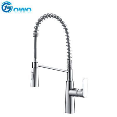 China Silver Stainless Steel Modern Spring CUPC 150cm Pull Out Hose Sink Faucet Outdoor Mixer for sale