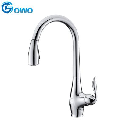 China Tall Size Mixer Kitchen Spray Tap Long Neck Body Traditional Zinc Alloy Stainless Steel Spout for sale