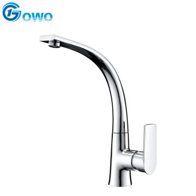 China New Design CE Certificate Modern Brass Square Popular Style Industrial Spout Faucet For Kitchen Sink for sale