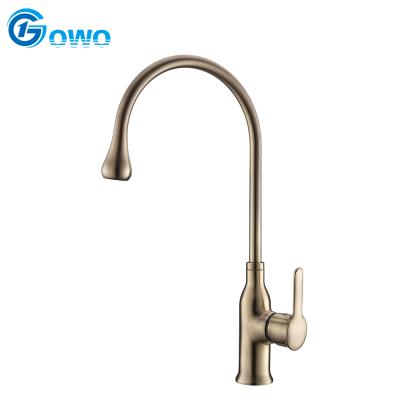 China Modern Yellow Bronze Color Good Quality Vintage Style NSF Certificate Wash Sink Faucet for sale