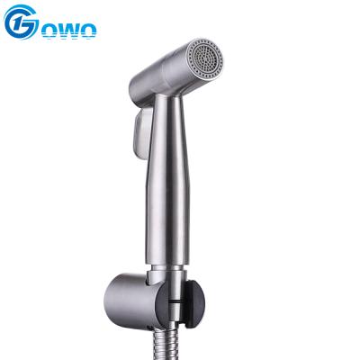 China Without Needles 304 SS Good Quality WC Small Clean Handle Shower Bidet Spray for sale