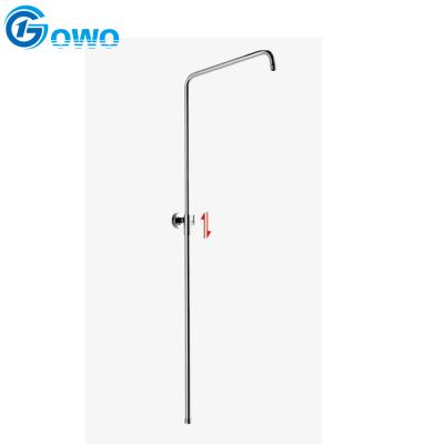 China Without diverter brass and round stainless steel shower hose with shower holder shower column for sale