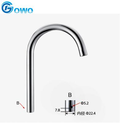 China Good Quality Modern Brass Kitchen Accessories Bending Faucet Spout for sale