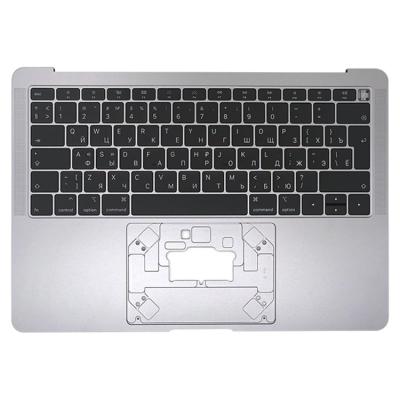 China Replacement Space Gray / Silver Laptop Topcase With Russian Keyboard With Backlight For MacBook Air 13