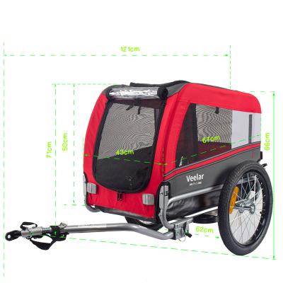 China Other Trailers Hot Selling Convenient Foldable Pet Dog Transport Dog Camping Bicycle Bike Trailer for sale