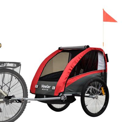 China Other Trailers Veelar Factory Sale 3 Wheels Multifunctional Comfortable Baby Kids Bike Travel Trailer Bike Trailer For Sale for sale