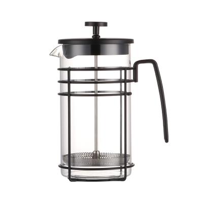 China WITH LID 100ml High Boron Glass Coffee Press Pot With Customizable Home Use Press Pot for sale