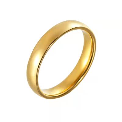 China Fashion Gold Classics CLASSIC Stainless Steel Ring Rose Gold Plated 18k Gold Couple Ring for sale