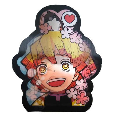 China Decorative Sticker 2022 Custom CuteWaterproof+Eco-friendly Anime Die Cut 3D Lenticular Waterproof Motion Sticker Decals for sale