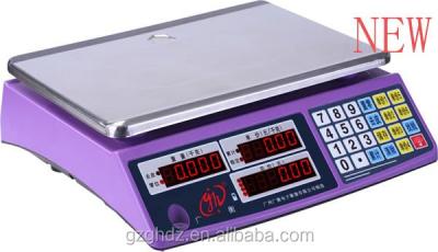 China AL Doubles Popular Electronic Computing Scale ACS 30kg Electronic Grading Scale Rack Prices for sale