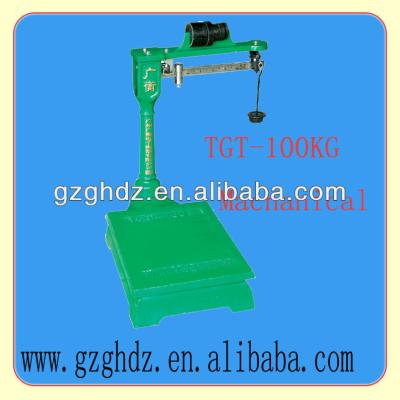 China Check Weighing Mechanical Platform Scale TGT-100 /200kg Weighing Mechanical Platform Scale for sale