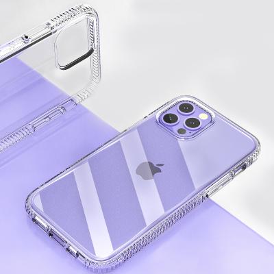 China Anti-fall Customize Covers Accssories iPhone12 Clear Back Transparent Empty Cell Phone Case For iPhone 12 for sale