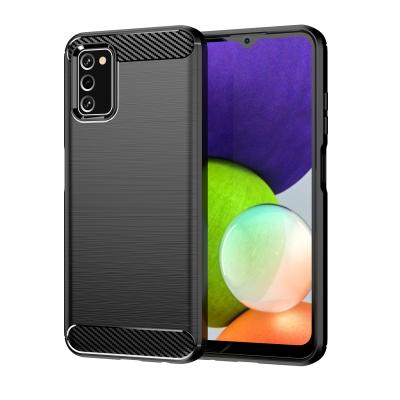 China Anti-fall Carbon Fiber Cover Mobile Phone Case For Samsung Galaxy A03s Case Cover for sale