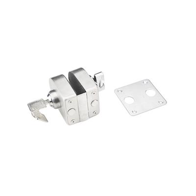 China Easy To Install Sturdy High Quality Single View Door Accessories Hot Selling Glass Door Lock for sale