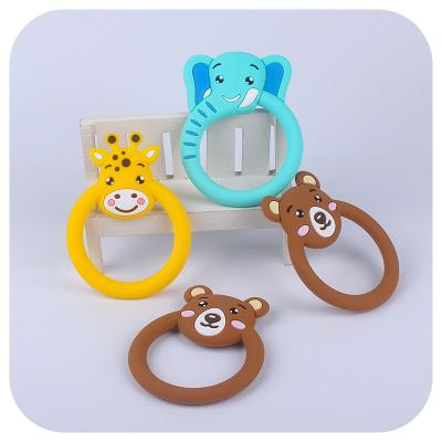 China BPA Free Silicone Animal Teether Molar Baby Teether for sale