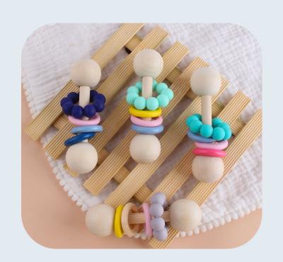 China Wholesale BPA Free Non-Toxic Sensory Teething Toy Bracelet Silicone Baby Teether for sale