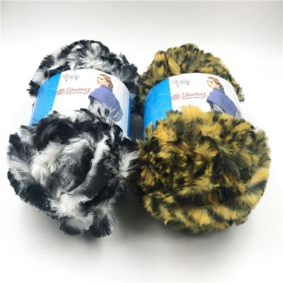 China Fancy yarn polyester fur yarn for knitting and crocheting for sale