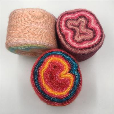 China Novelty yarn scarves skeins or ball crochet wolle cake knitting novelty yarn for sale