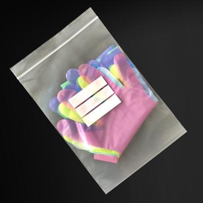 China JWZB01 Recyclable Self Seal One Touch Seal Clear Zip Lock Bags PE Plastic With Customized Logo for sale