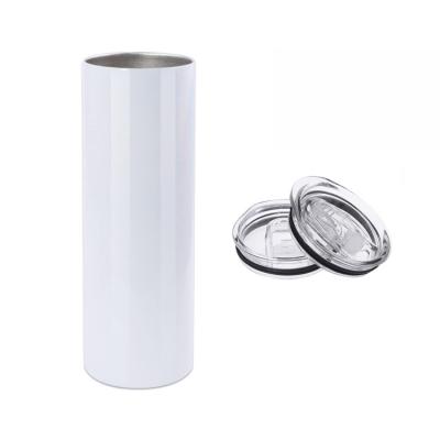 China Reusable Double Wall RTS Heat Press Sublimation Skin Stainless Steel Reusable Double Wall Straight Tumbler Water Bottle 20 Ounce for sale