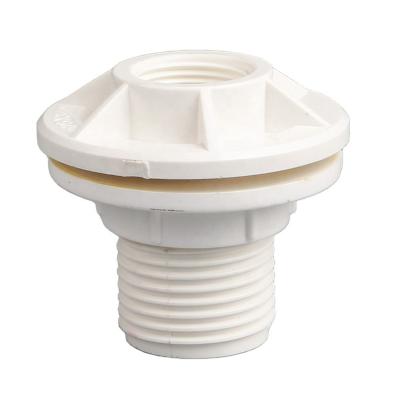 China Plastic Water Tank Bulkhead For Water Container Tank Connector Fittings1/2